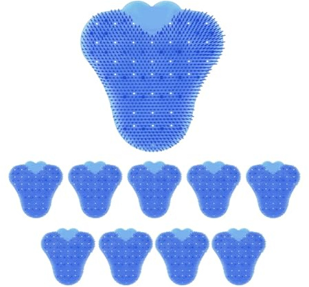 Ujjdwiurgh Urinal Screen Mats Anti-Splash Deodorizer Long Bristle Splash Reducing Urinal Cake Lasting Odor Freshener 10pcs