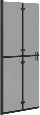 Emmtore Panel de ducha a ras de suelo Negro 80 x 6,5 x 190 cm