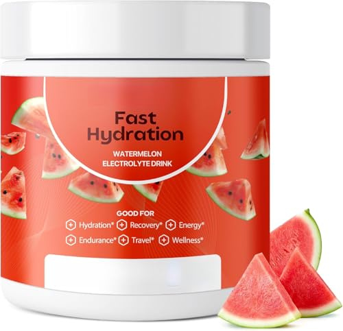 （1st）Electrolyte Drink Pulver – Vattenmelon – Sockerfri hydreringsdryckblandning i en uppfriskande vattenmelonsmak