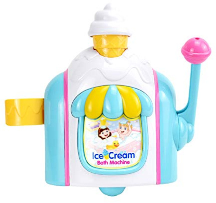 Bath Bubble Ice Cream Maker - Bath Ice Cream Foam Maker, Bubble IceCreams MakerBathToy, Bathtub IceReam Bathing Toy For 3-6 Years Old Boys Girls Home Bathroom Tub Shower Room (Rainbow)