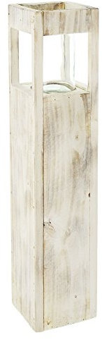 FRANK FLECHTWAREN Windlichtsäule Shabby-Charme, groß, Schöne vielseitig einsetzbares Dekoelement, tolles Geschenk