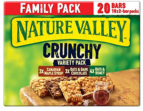 Nature Valley Crunchy Variety Family Pack Cereal Bars, 420 g 7006360003