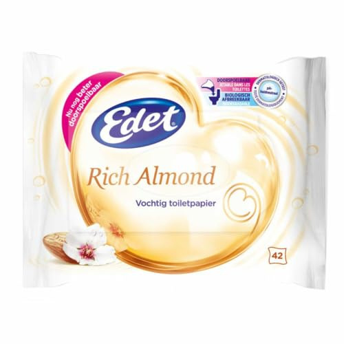 Edet Feuchtes Toilettenpapier Rich Mandel Nachfüllen, 42 Stück