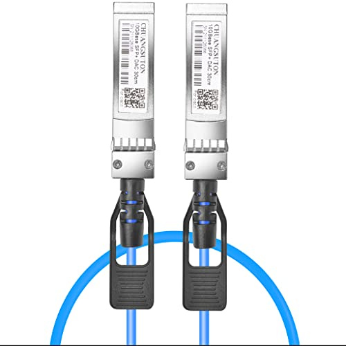 10G SFP+ Twinax DAC Blue 10GbE SFP+ Cavo di rame passivo ad attacco diretto per Mel MC3309130-002 10GBase-CU Ethernet 10Gb/s SFP+ a SFP+ DAC Twinax cavo 2m (6.6ft)