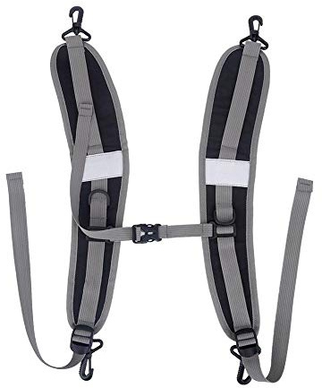 Wincal Bag Strap, 1 Pair Nylon Backpack Shoulder Straps Adjustable Shoulder Belt Waist Belt Repair Parts Backpack Accessories (Black)