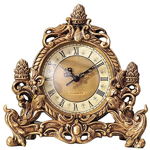 Horloge de cheminée Horloge murale pendule en bois, Fonctionnant sur batterie， Horloge décorative silencieuse en bois avec pendule oscillant， Pour la décoration du salon, de la(Color:Couleur primaire)