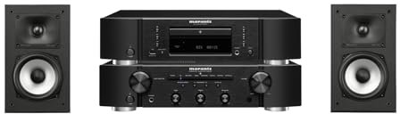 Marantz PM6007 Amplifier, Integrated Amplifier with Digital Connectivity + POLK AUDIO Monitor XT15 High-Resolution Compact Bookshelf Loudspeakers + Marantz CD6007 CD Player, Fine Tuned CD Player