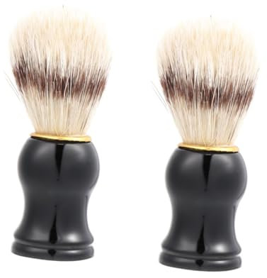 minkissy 2stücke Bartpflege Rasierpinsel Für Sanfte Komfortabler Griff Für Zuhause Und Für Strahlende Und Gepflegten