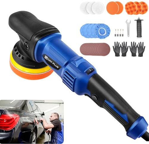 VickyHome Polisseuse De Voiture Da, Polisseuse Orbitale À Vitesse Variable 920w Polisseuses Et Polisseuses Électriques pour Bateau, Polissage Et Cirage De Voiture, 6 Vitesses Variables 2800-5800rpm