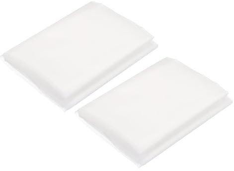 sourcing map 2pcs 150 Micron Paint Nylon Mesh Filter Woven Net Sheet Filter Cloth for Paint, Home Brewing (39x39)