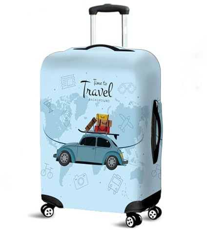 Muiuou Koffer SchutzhüLle, Elastisch KofferschutzhüLle Gepäck Cover Reisekoffer Hülle Trolley Case Schutzhülle Luggage Cover Waschbare Staubdichte Kofferbezug (XL (30-32 Zoll),Stil 5)