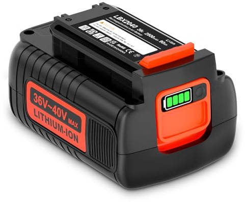 Replacement Battery for Black and Decker 36 V: 2500 mAh Li-ion Replacement Battery for Black and Decker 36 V Battery LBXR36 LBXR2036 LBX1540 LBX2540 LBX2040 LBX36BL2536 BL20362 LST540 Electric LCS1240
