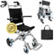 OrtoPrime Silla de Ruedas de Tránsito ALUMINIO Silla de Ruedas PLEGABLE Ligera - Silla Ruedas Ancianos ORTOPÉDICA - Cadeira de Rodas para Idosos - Silla de Ruedas ESTRECHA para Casa y Exterior