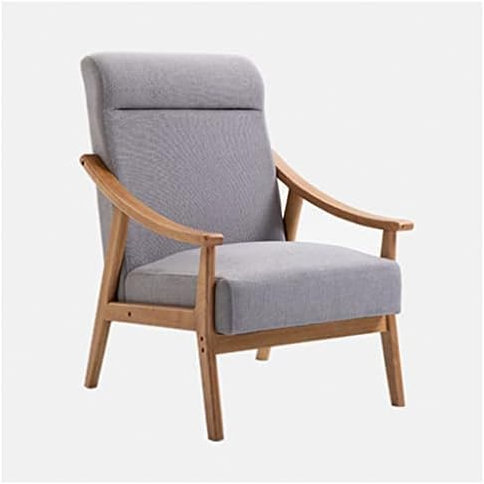 Moderner Liegestuhl mit Fußhocker, Einzelsessel für Schlafzimmer und Wohnzimmer, Massivholzbeine, perfekt für Zuhause oder Büro, stilvoll und bequem.