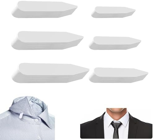 RT 60er Set Kragenstäbchen für Herrenhemden, hemdkragen einsatz herren, Kragenverstärker aus Stäbchen für einen perfekten Sitz des Hemdkragens, Vater oder Ehemann (in 6 Größen)