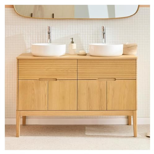 MOB-IN Set mit Doppelwaschbecken Alaska, 120 cm + Waschbecken