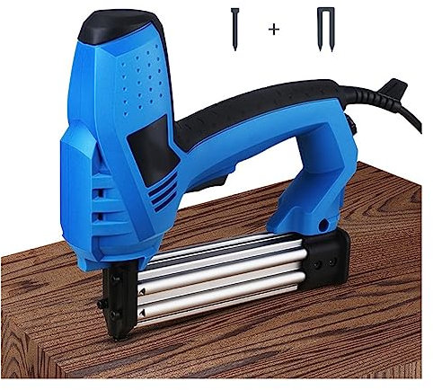 Grapadora Manual, Pistola de clavos eléctrica Universal 2 en 1, pistola de clavos recta, pistola de clavos en forma de U, pistola de clavos for caballos, carpintería para Madera, Tapicería, Decoración