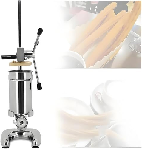 OZBME Latin Fruit Jam Filling Machine, Commercial Churros Filler Maker Machine, 2L Manual Spanish Donut Churro Maker Machine, 5 Kinds Of Molds, for filling Latin fruit or donuts and other pastries