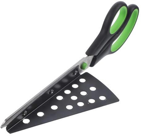 Cabilock Tijeras Para Pizza Pala De Pizza Desmontable Cortador De Pizza Verde