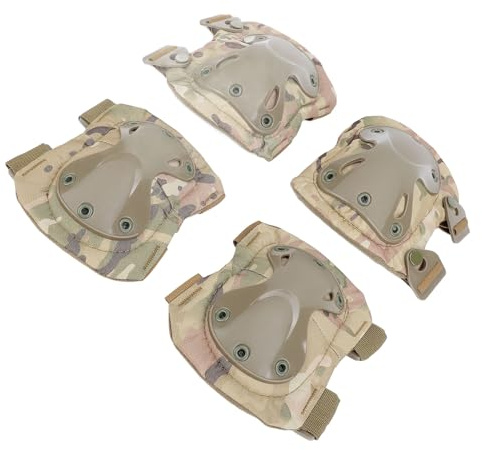 ZASCHMOY Pousquettes de Genou et de Coude de Travail avec Un Rembourrage en Mousse épais pour la Rénovation et Le Jardinage de l'ingénierie - équipement de Protection en Plastique TPE Robuste avec