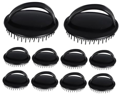 TOYZFRIENDY 10 pièces Lot de Brosses de Shampooing pour Chevelu Exfoliantes Étanches Masseur Ergonomique pour Éliminer Pellicules Soins Apaisants pour Hommes et Femmes Usage Humide ou Sec
