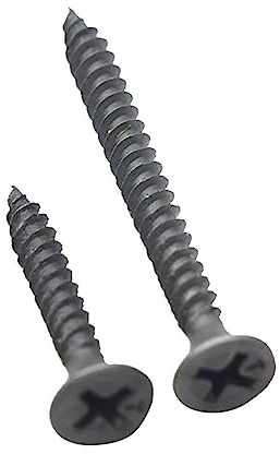 DSJBGSS Stainless Steel Bolts High Strength Self Tapping Dry Wall Screws Black Cross Countersunk Head Nail M3.5 Self-Taping Pan 50mm Round Screw(Mix Bag 56pcs)