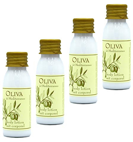 Awek.eu 100 Stück Hotel Bodylotion Körperlotion Flasche 30ml Oliva Serie mit Olivenöl