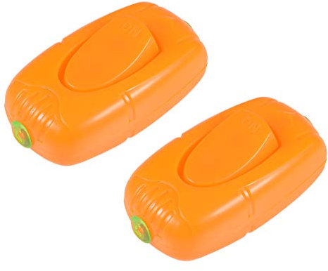 sourcing map 2stk. Inline Schnurschalter On-Off DPST Lampen Wippschalter AC 250V 6A Orange