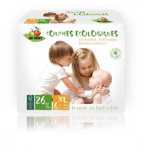 Bio Babby XL - 16/30 kg - 26 pannolini ecologici