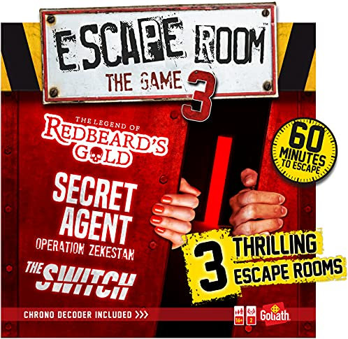 Escape Room: The Game - Vol. 3 | 3 spannende Fluchträume in Ihrem eigenen Zuhause! | Brettspiele für Erwachsene | Für 3-5 Spieler | ab 16 Jahren