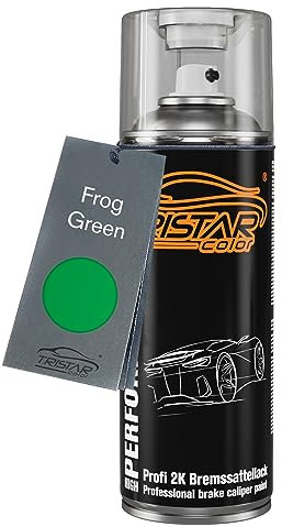 TRISTARcolor 2K Bremssattellack Frog Green Spraydose Sprühdose Spritzlack Sprühlack 400ml schnelltrocknend