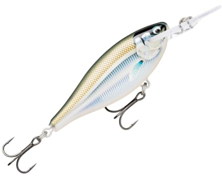 Rapala, Shad Rap Elite Angelköder, schwimmender Süßwasserköder, Schwimmtiefe: 2,4–2,7 m, Angelgerät aus Balsaholz