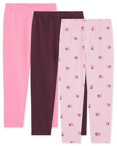 Bramble & Bear Confezione da 3 Leggings morbidi per neonati e bambini, Leggings unisex da 0 a 3 anni, Rosa assortito, 9-12 mesi