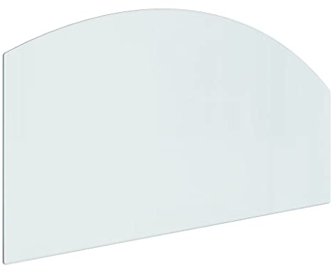 vidaXL Kaminofen Glasplatte Kaminplatte Kaminglas Ofenglas Bodenplatte Funkenschutzplatte Glasbodenplatte Kaminbodenplatte 100x50cm