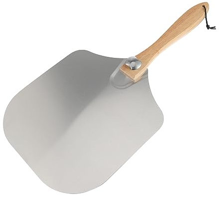 PRETYZOOM Pizzaschaufel Aus Aluminium Und Holz Für Backen Transfer Von Pizza Kuchen Steak Im Home Oder Restaurant Mit Abnehmbarem Griff