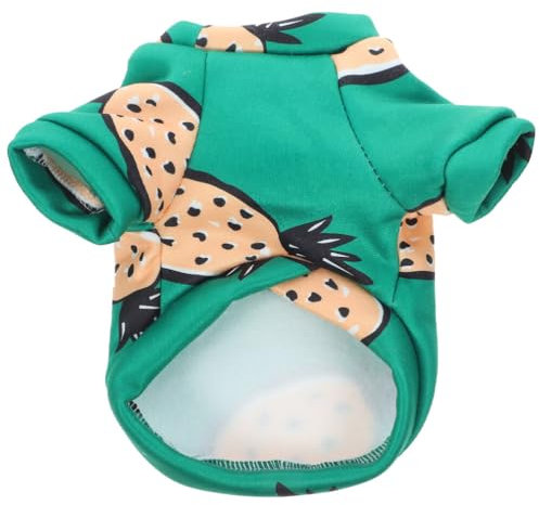 Sosoport Hundejacke Für Kleine Hunde Atmungsaktive Warme Und Bequeme Kleidung Mit Ananas-Muster Für Winter Für Und Indoor-nutzung