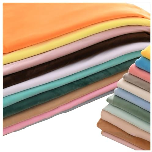 Plüsch Samt Stoff zum Nähen, Weich und Glatt Samtweiches Velourstoff Material Möbelstoff Polsterstoff für Handwerk, Kostüm, Schneiderei, Bettdecken, Vorhänge, Jalousien, Kissen, 50x50cm (Color : Pink