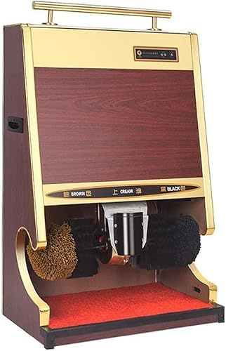 Pulidora de Zapatos Eléctrica, Limpiabotas, Máquina pulidora de zapatos por inducción automática, Máquina pulidora de zapatos eléctrica con cepillo combinado doble for autobús familiar, tren, estación