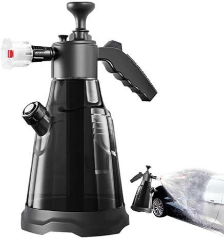 Veeteah Spruzzatore a pressione per autolavaggio, spruzzatore per autolavaggio, spruzzatore a pressione manuale ad alta pressione, spruzzatore schiumogeno per autolavaggio, 2,3 l ad alta pressione per