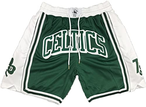 Hommes Basketball Shorts Short de Pantalon de Sport Respirant Haute élasticité Short de Course Short Sports avec Poche(1,XL)