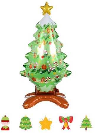 Folienballon Weihnachtsbaum,Weihnachten Luftballons,Folienballon Tannenbaum Weihnachtsbaum Ballon,Weihnachtsbaumballons,Weihnachtsbaum Luftballons,Weihnachten Folienballon Weihnachten Deko,65 * 120cm