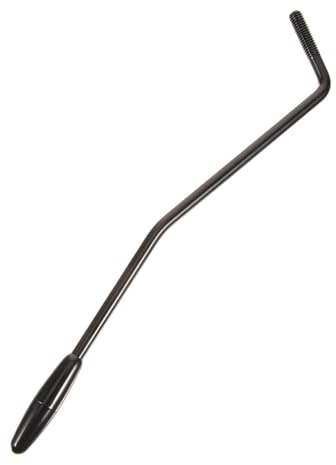 Gitarren Tremolohebel mit 6-mm Gewinde aus Metall, Schwarz | Einzelner Brückenarm für E-gitarre, Kunststoffspitze, Passend für Tremolo Systeme