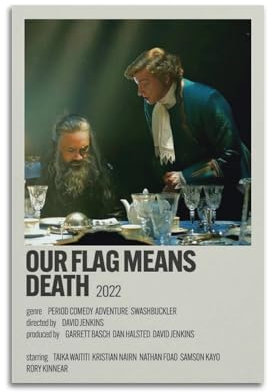 oksdjhrnn Our Flag Means Death Poster Decorative Canvas Poster Wall Art Decor Living Modern Family Bedroom Decoration Poster 20x30inch(50x75cm) Unframe-style