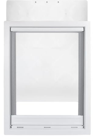 Hundetür, extra große Hundeklappe, abnehmbare Installation, Haustierklappe für Innen- und Außentüren, transparente magnetische Klappe, einfache Installation, Hundetür, einfacher Zugang (Weiß, XL)