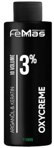 FemMas Oxycreme 3% 100 ml Oxidationsmedel Hårfärgning & Toner Lätt Att Använda Optimalt Grepp Utvecklare Jämna Resultat Salonkvalitet Hair Color Developer