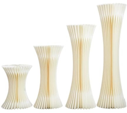 Alzate for torte, tavolo da dessert, colonne di carta pieghevoli espositori piedistalli, centrotavola for matrimoni supporto for vasi in cartone, tavolo da dessert for feste di compleanno, colonna rom