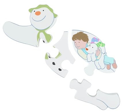 Flying Snowman™ and the Snowdog Puzzle -FSC®. My First Puzzles, Jigsaw Puzzle Games with- Educational Toys For 1 Year Old & Toddler, Montessori Early Development& Activity Toys by Orange Tree Toys