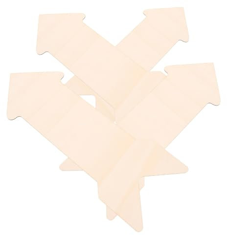 UTHCLO 4stücke Holzschilder Zum Basteln Unverarbeitete Holzstücke Leere Ausschnitte Aus Holz Holz-diy-plakette Handgefertigte Holzsplitter Für Dekoration