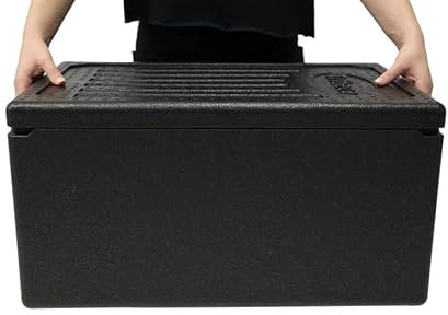 Solent Plastics Professional Food Delivery Thermal Take Away Catering Box Insulated, 46 Litre, Suitable to Store Gastronorm Boxes, 4 Hour Temperature Protection