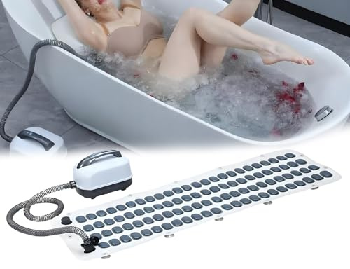 Sprudelmatte Badewanne Whirlpool Matte für Pool Badewanneneinlage rutschfest Surf Massage Badematte Ganzkörper wasserdichte Spa Matte für Badewanne